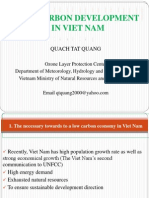 Quach Tat Quang. Viet Nam. Low Carbon Development in Viet Nam