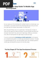 A Step-By-Step Guide To Mobile App Development: The Key Stages of The App Development Process