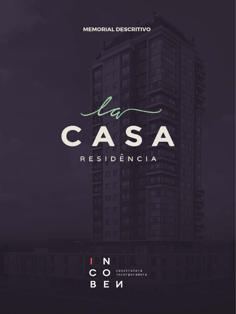 Memorial Descritivo do La Casa | PDF | Argamassa (alvenaria) | Concreto ...