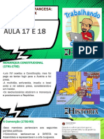 AULA 17 E 18: A Revolução Francesa: Antigo Regime X Iluminismo