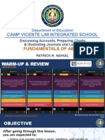 Camp Vicente Lim Integrated School: Fundamentals of Abm 1