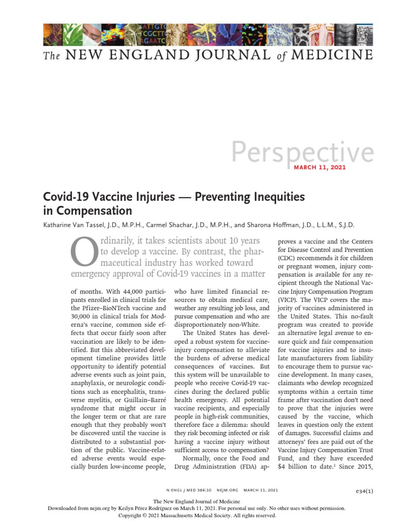 The New England Journal of Medicine COVID 19 PDF Vaccines