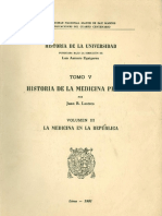 Historia de La Medicina Peruana - La Medicina en La República (Volumen III) (Parte 1)