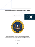 SEC Staff Report On Algorithmic Trading in US Capital Markets