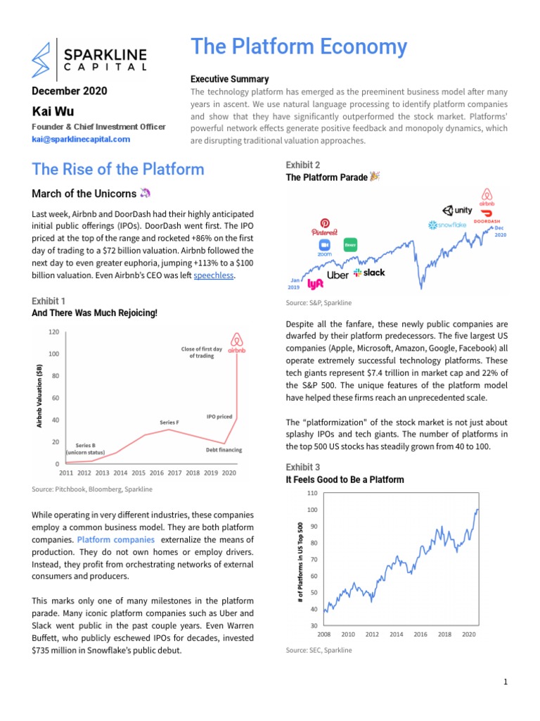The Platform Economy | PDF | Investing | Market (Economics)