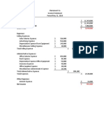 Clairemont Co. Income Statement