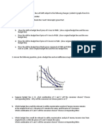 Indifference Curve and Budget Line HW3