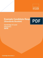 Example Candidate Responses Example Candidate Responses: (Standards Booklet) (Standards Booklet)