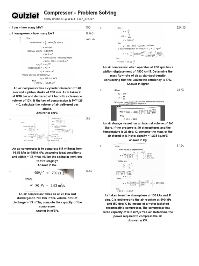 Air Compressor Problem Solving