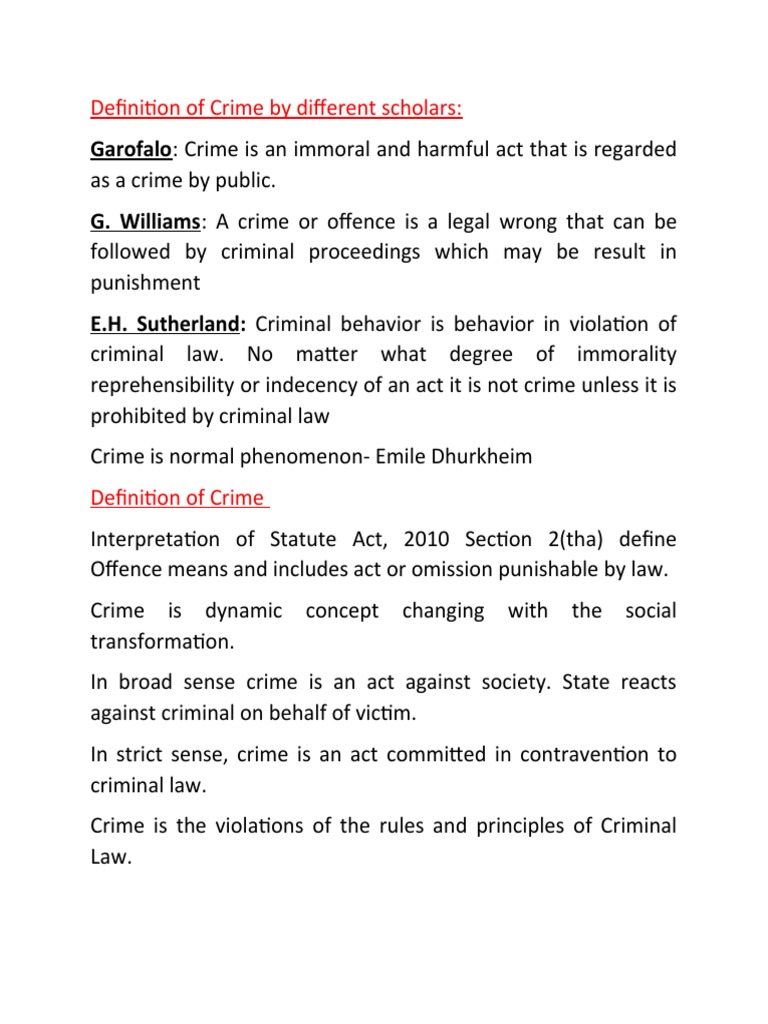 Notes of Criminal Law | PDF | Crime & Violence | Crimes