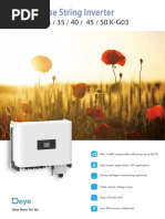 Deye 15kW Hybrid Inverter Datasheet | PDF | Alternating Current ...