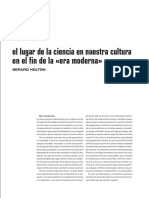 El Lugar de La Ciencia en Nuestra Cultura - Gerald Holton-1