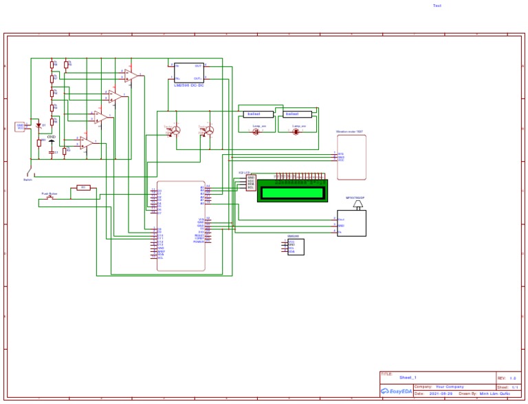 IC2 LCD and Circuit Connections Guide | PDF