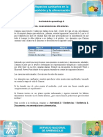 Recomendaciones alimentarias para Carmen de 21 años