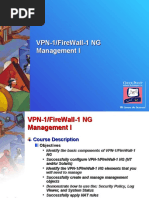 CheckPoint VPN-1 FireWall-1 NG Management I Instructor Slides