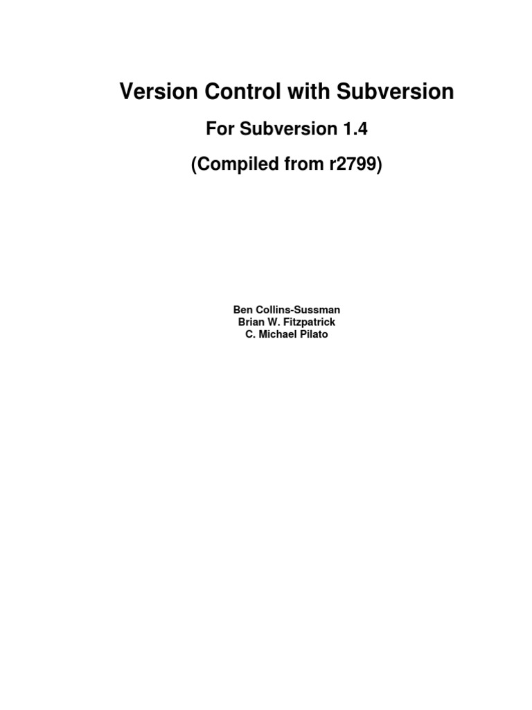 SVN Book | PDF | Version Control | Information Technology Management