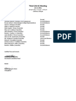 Third CAS-SC Meeting (Attendance)