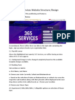 365 Services Website Structure