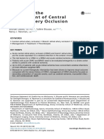 Updateonthe Managementofcentral Retinalarteryocclusion: Michael Dattilo,, Valérie Biousse,, Nancy J. Newman