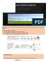 Miscarea Rectilinie Uniforma