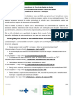 Instruções para converter e organizar documentos em único PDF