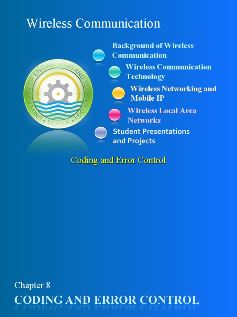 Wireless Communication Error Control Techniques | PDF | Error Detection ...