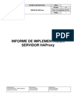 Informe Implementación Servicio HAPROXY