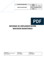 Informe Implementación Servicio Monitoreo