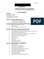 Course Outline-Hrm