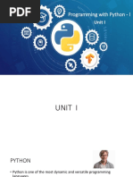 Python Unit I