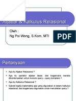 Sesi 5 Aljabar Dan Kalkulus Relasional