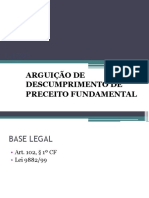 AÇÕES DO CONTROLE CONCENTRADO DE INCONSTITUCIONALIDADE - ADPF