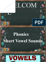 Short Vowel Sound