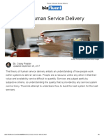 Theory of Human Service Delivery