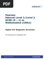 Pearson Edexcel Level 1/level 2 GCSE (9 - 1) in Mathematics (1MA1)