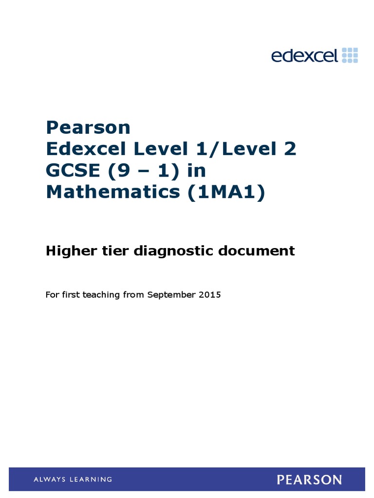gcse-9-1-mathematics-edexcel-higher-tier-diagnostic-document-issue-1
