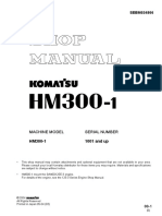 Machine Model Serial Number: HM300-1 1001 and Up