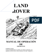 Land Rover Serie 1 Manual de Usuario