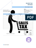 Sales Tax Invoice Template