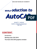 Introduction to AutoCAD