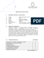 USACH Facultad Química Análisis Instrumental I