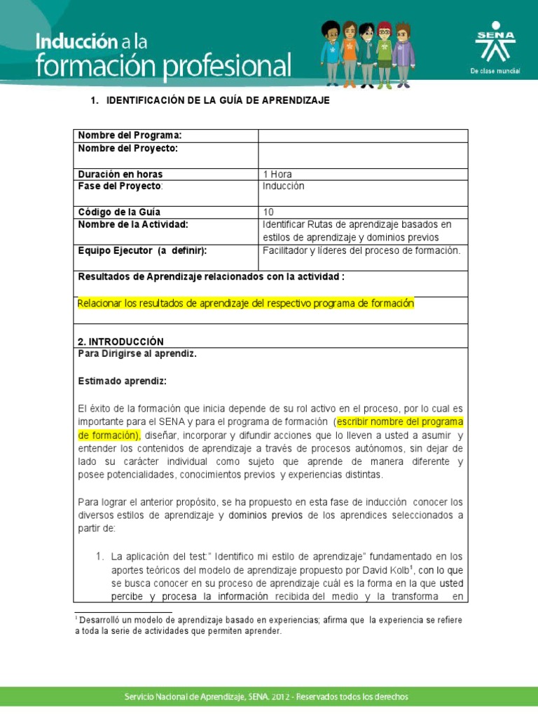 Rutas de Aprendizaje y Estilos Individuales | PDF | Aprendizaje ...