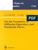K.D. Elworthy, Y. Le Jan, Xue-Mei Li - On the geometry of diffusion operators and stochastic flows-Springer (2000)