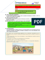 Actividad de Reforzamiento Del Area de Ciencia y Tecnologia 6° C 11-08-2021