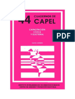 Cuadernos CAPEL (1999) No 44, Capacitación y Organización Electoral