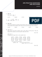 Australian Mathematics Competition AMC Practice Questions and Solutions - Junior