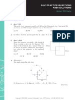 Australian Mathematics Competition AMC Practice Questions and Solutions - Upper Primary