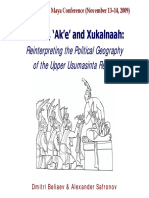 Saktz i Ak e and Xukalnaah Reinterpretin