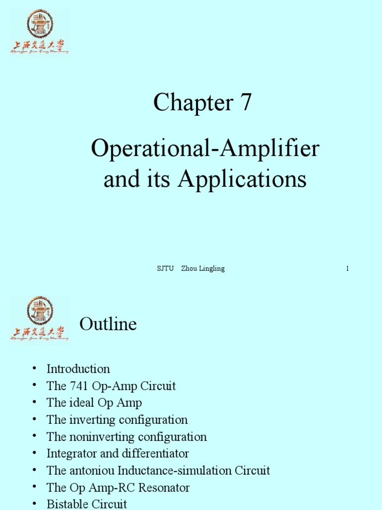 Chapter - 7 Operational-Amplifier (IT Version) | PDF | Operational ...