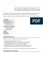 Material: Classification by Use Classification by Structure